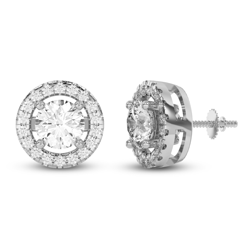 Main Image 5 of Lab-Grown Diamond Earring Jackets 3/8 ct tw 10K White Gold (Jacket Only)