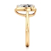 Thumbnail Image 3 of J'Lure Pear Step-Cut Lab-Grown Diamond Half-Halo Engagement Ring 2 ct tw 18K Yellow Gold
