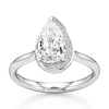 Thumbnail Image 1 of J'Lure Pear Step-Cut Lab-Grown Diamond Half-Halo Engagement Ring 2 ct tw 18K White Gold