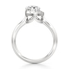 Thumbnail Image 2 of J'Lure Pear Step-Cut Lab-Grown Diamond Half-Halo Engagement Ring 2 ct tw 18K White Gold