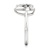 Thumbnail Image 3 of J'Lure Pear Step-Cut Lab-Grown Diamond Half-Halo Engagement Ring 2 ct tw 18K White Gold