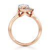 Thumbnail Image 2 of J'Lure Moval Old-Cut Lab-Grown Diamond Half-Halo Engagement Ring 3-1/5 ct tw 18K Rose Gold