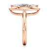Thumbnail Image 3 of J'Lure Moval Old-Cut Lab-Grown Diamond Half-Halo Engagement Ring 3-1/5 ct tw 18K Rose Gold