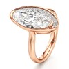 Thumbnail Image 4 of J'Lure Moval Old-Cut Lab-Grown Diamond Half-Halo Engagement Ring 3-1/5 ct tw 18K Rose Gold