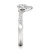 Thumbnail Image 3 of J'Lure Oval Step-Cut Lab-Grown Diamond Contour Wedding Band 3/4 ct tw 18K White Gold