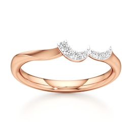 J'Lure Lab-Grown Diamond Wedding Band 1/20 ct tw 18K Rose Gold