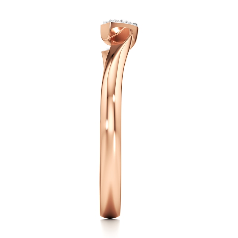 Main Image 3 of J'Lure Lab-Grown Diamond Wedding Band 1/20 ct tw 18K Rose Gold