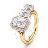 Thumbnail Image 4 of J'Lure Imperial-Emerald Step-Cut Lab-Grown Diamond Engagement Ring 3-5/8 ct tw 18K Yellow Gold