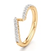 Thumbnail Image 4 of J'Lure Lab-Grown Diamond Contour Wedding Band 3/8 ct tw 18K Yellow Gold