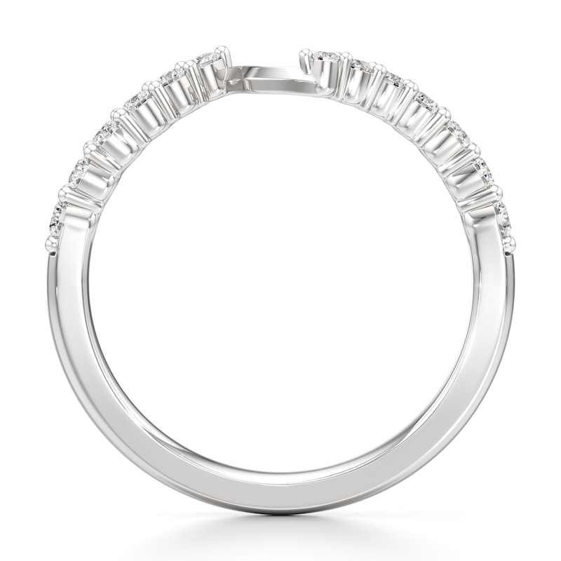 Main Image 2 of J'Lure Lab-Grown Diamond Contour Wedding Band 1/3 ct tw 18K White Gold