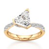 Thumbnail Image 1 of J'Lure Shield Step-Cut Lab-Grown Diamond Bypass Engagement Ring 2-1/3 ct tw 18K Yellow Gold