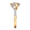 Thumbnail Image 3 of J'Lure Shield Step-Cut Lab-Grown Diamond Bypass Engagement Ring 2-1/3 ct tw 18K Yellow Gold