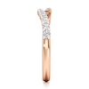 Thumbnail Image 3 of J'Lure Lab-Grown Diamond Contour Wedding Band 1/3 ct tw 18K Rose Gold