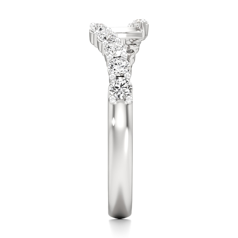 Main Image 3 of J'Lure Lab-Grown Diamond Contour Wedding Band 3/8 ct tw 18K White Gold