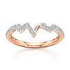 Thumbnail Image 1 of J'Lure Lab-Grown Diamond Angled Contour Wedding Band 1/4 ct tw 18K Rose Gold
