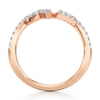 Thumbnail Image 2 of J'Lure Lab-Grown Diamond Angled Contour Wedding Band 1/4 ct tw 18K Rose Gold