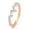 Thumbnail Image 4 of J'Lure Lab-Grown Diamond Angled Contour Wedding Band 1/4 ct tw 18K Rose Gold
