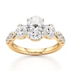 Thumbnail Image 1 of J'Lure Oval Step-Cut Lab-Grown Diamond Engagement Ring 3-1/2 ct tw 18K Yellow Gold