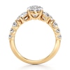Thumbnail Image 2 of J'Lure Oval Step-Cut Lab-Grown Diamond Engagement Ring 3-1/2 ct tw 18K Yellow Gold