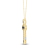 Thumbnail Image 4 of Pnina Tornai Black Diamond Cross Necklace 5/8 ct tw 14K Yellow Gold 18"