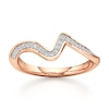 Thumbnail Image 1 of J'Lure Lab-Grown Diamond Contour Wedding Band 1/6 ct tw 18K Rose Gold
