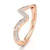 Thumbnail Image 4 of J'Lure Lab-Grown Diamond Contour Wedding Band 1/6 ct tw 18K Rose Gold