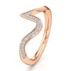 Thumbnail Image 4 of J'Lure Lab-Grown Diamond Contour Wedding Band 1/6 ct tw 18K Rose Gold