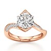 Thumbnail Image 1 of J'Lure Hexagon Brilliant-Cut Lab-Grown Diamond Bypass Engagement Ring 3-1/4 ct tw 18K Rose Gold