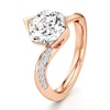 Thumbnail Image 4 of J'Lure Hexagon Brilliant-Cut Lab-Grown Diamond Bypass Engagement Ring 3-1/4 ct tw 18K Rose Gold