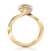Thumbnail Image 2 of J'Lure Hexagon Step-Cut Lab-Grown Diamond Bypass Engagement Ring 3-1/4 ct tw 18K Yellow Gold
