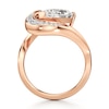 Thumbnail Image 2 of J'Lure Pear Step-Cut Lab-Grown Diamond Engagement Ring 3 ct tw 18K Rose Gold