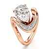 Thumbnail Image 4 of J'Lure Pear Step-Cut Lab-Grown Diamond Engagement Ring 3 ct tw 18K Rose Gold
