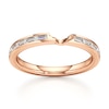 Thumbnail Image 1 of J'Lure Baguette-Cut Lab-Grown Diamond Contour Wedding Band 3/8 ct tw 18K Rose Gold