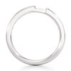 Thumbnail Image 2 of J'Lure Baguette-Cut Lab-Grown Diamond Contour Wedding Band 3/8 ct tw 18K White Gold