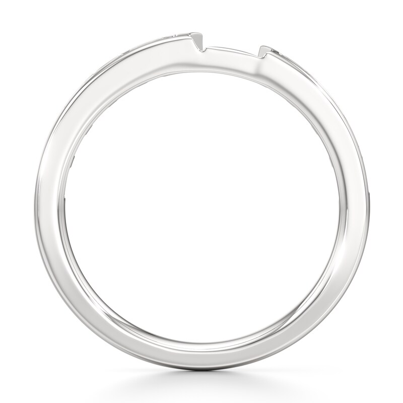 Main Image 2 of J'Lure Baguette-Cut Lab-Grown Diamond Contour Wedding Band 3/8 ct tw 18K White Gold