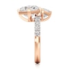 Thumbnail Image 3 of J'Lure Square-Emerald Step-Cut Two-Stone Lab-Grown Diamond Engagement Ring 4-5/8 ct tw 18K Rose Gold