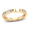 Thumbnail Image 1 of J'Lure Baguette-Cut Lab-Grown Diamond Contour Wedding Band 3/8 ct tw 18K Yellow Gold