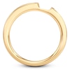 Thumbnail Image 2 of J'Lure Baguette-Cut Lab-Grown Diamond Contour Wedding Band 3/8 ct tw 18K Yellow Gold