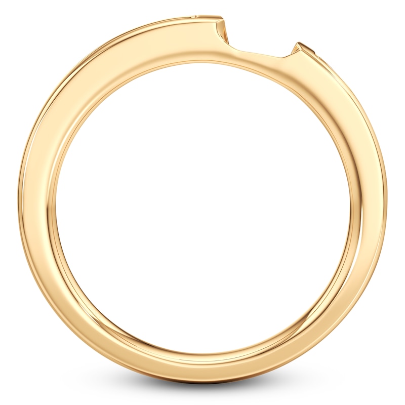 Main Image 2 of J'Lure Baguette-Cut Lab-Grown Diamond Contour Wedding Band 3/8 ct tw 18K Yellow Gold