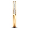 Thumbnail Image 3 of J'Lure Baguette-Cut Lab-Grown Diamond Contour Wedding Band 3/8 ct tw 18K Yellow Gold