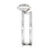 Thumbnail Image 3 of J'Lure Radiant Brilliant-Cut Lab-Grown Diamond Spiral Engagement Ring 1-3/8 ct tw 18K White Gold