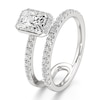 Thumbnail Image 4 of J'Lure Radiant Brilliant-Cut Lab-Grown Diamond Spiral Engagement Ring 1-3/8 ct tw 18K White Gold