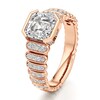 Thumbnail Image 4 of J'Lure Square-Emerald Step-Cut Lab-Grown Diamond Engagement Ring 2-1/3 ct tw 18K Rose Gold