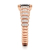 Thumbnail Image 3 of J'Lure Imperial-Emerald Step-Cut Lab-Grown Diamond Engagement Ring 1-1/4 ct tw 18K Rose Gold