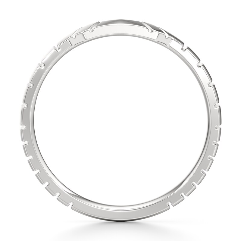 Main Image 2 of J'Lure Contour Wedding Band 18K White Gold