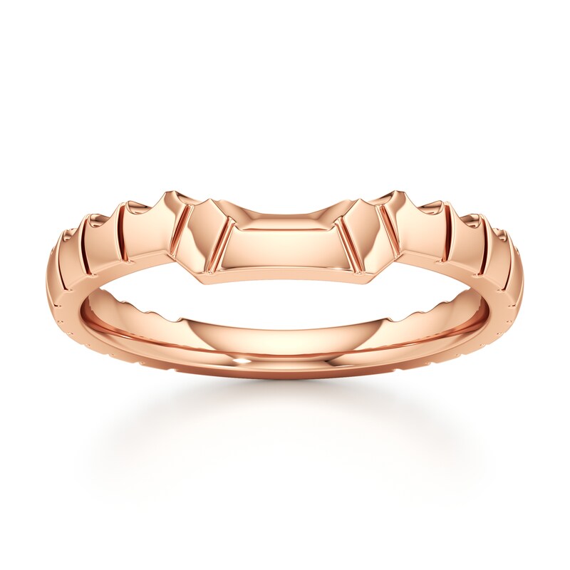 Main Image 1 of J'Lure Contour Wedding Band 18K Rose Gold