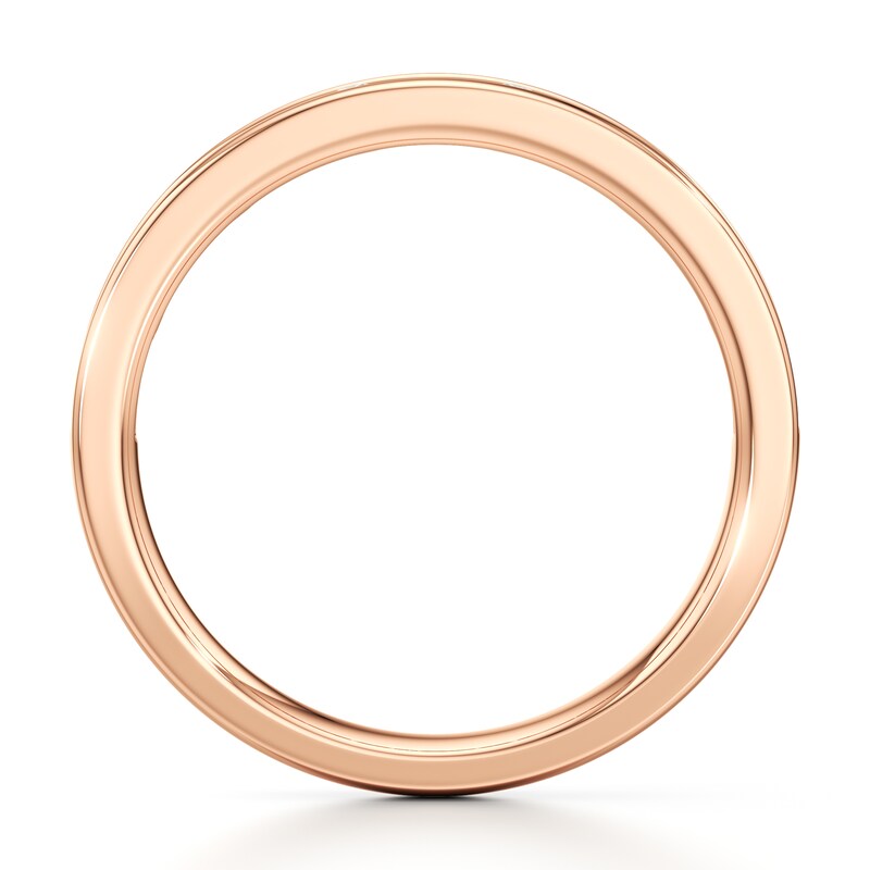 Main Image 2 of J'Lure Baguette & Round-Cut Lab-Grown Diamond Wedding Band 3/8 ct tw 18K Rose Gold