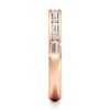 Thumbnail Image 3 of J'Lure Baguette & Round-Cut Lab-Grown Diamond Wedding Band 3/8 ct tw 18K Rose Gold