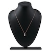 Thumbnail Image 5 of Lab-Grown Diamond Graduated Three-Stone Drop Necklace 1 ct tw 14K Rose Gold 18"