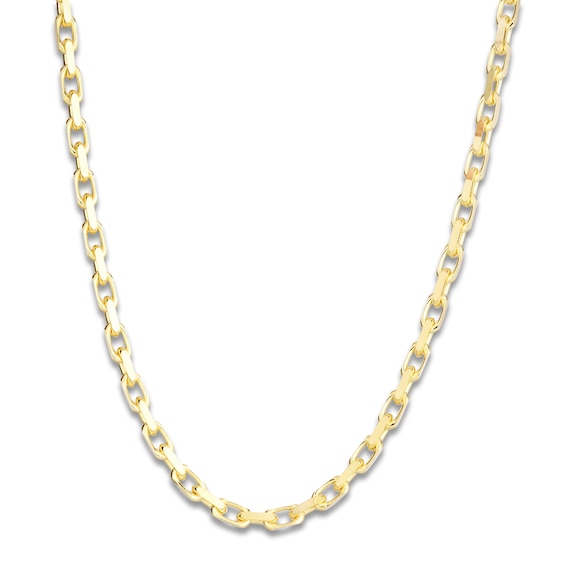 Cable Chain Necklace 3.6mm Solid 14K Yellow Gold 24"